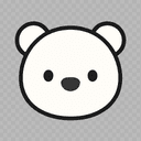 Powder — white bear plushie illustration