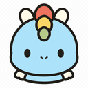 Thistle — sky dragon plushie illustration