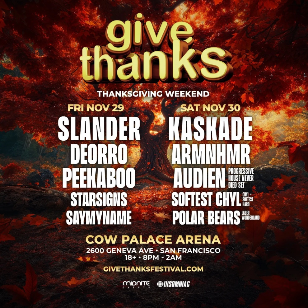 table with thanksgiving-themed food and decor